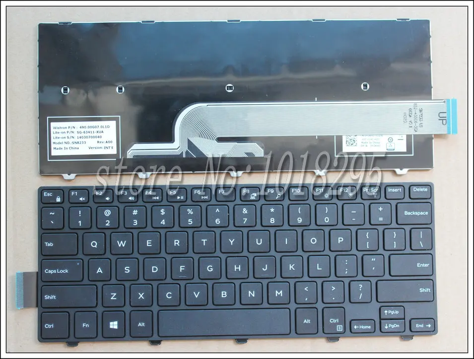 US black keyboard for Dell Vostro 14 3458 PK1313P2A00 Laptop US black keyboard for Dell Vostro 14 3458 PK1313P2A00 Laptop