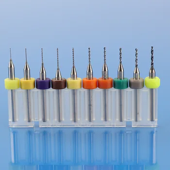 

Engraving Drill 10pcs/set, Hard Alloy Small Drill Bit, 0.1mm-1.2mm Circuit Board PCB Drill Bit, Imported Fixed-shank Drill