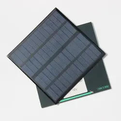 В 3 Вт 12 В поликристаллический кремниевый мини-модуль солнечной панели для зарядного устройства DC Батарея DIY Солнечная батарея зарядное