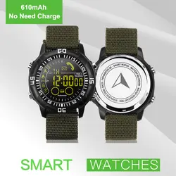 38 мм наружные армейские наручные часы Профессиональные Водонепроницаемые спортивные Активные трекер Шагомер Bluetooth Смарт часы 610 мАч без