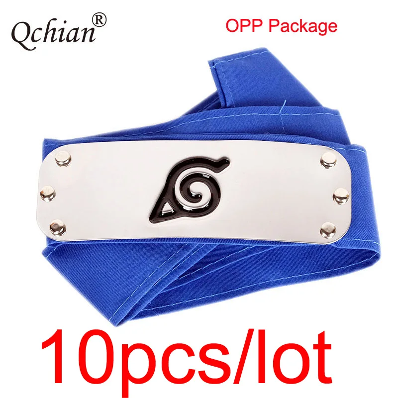 

10pcs/lot Halloween Carnival Naruto Coplay Props Naruto Rebel Headband Metal Size 4*12cm Anime Naruto Headwear Cosplay Headband