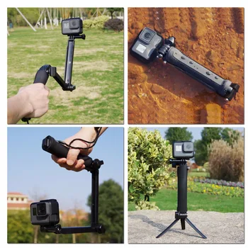 

Lightdow 3 Way Waterproof Monopod Selfie Grip Tripod Mount For Gopro Hero 5 4 Session 3 SJ4000 Xiaomi Yi 4K Sport Action Camera