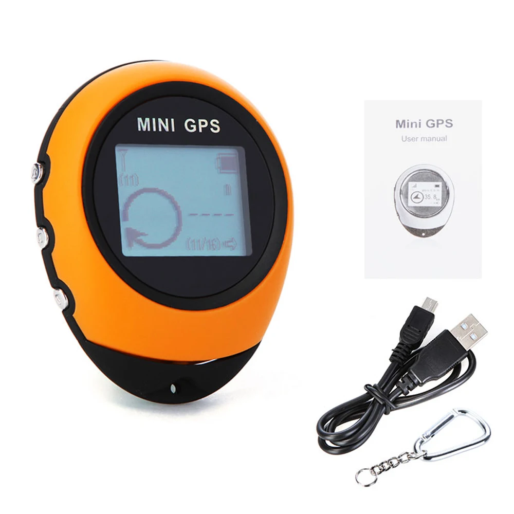 البسيطة GPS المحمولة المحمولة المفاتيح المقتفي USB قابلة للشحن موقع المقتفي البوصلة ل في الهواء الطلق السفر تسلق العالمي