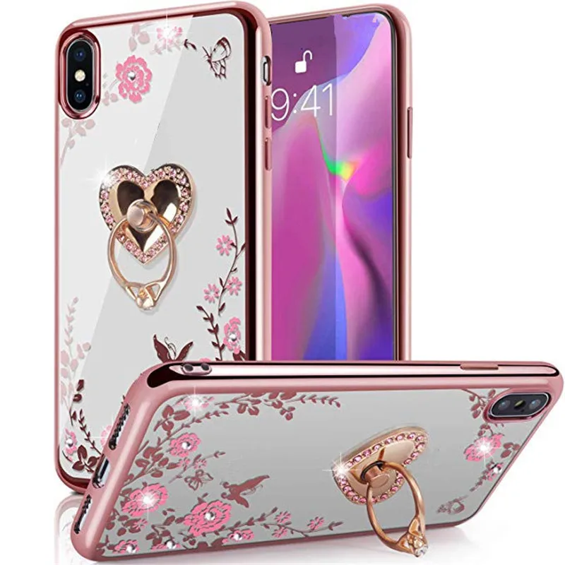 Роскошный мягкий ТПУ чехол для телефона Samsung Galaxy M10 A10 A30 A50 S10 PLUS A6 A7 A9 2018 Блестящий