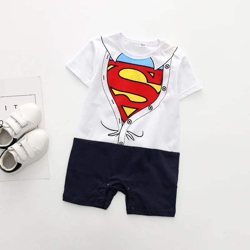 Г. Лидер продаж, детская одежда унисекс детская одежда с короткими рукавами, Супермен, Бэтмен, одежда для скалолазания летний детский комбинезон с рисунком