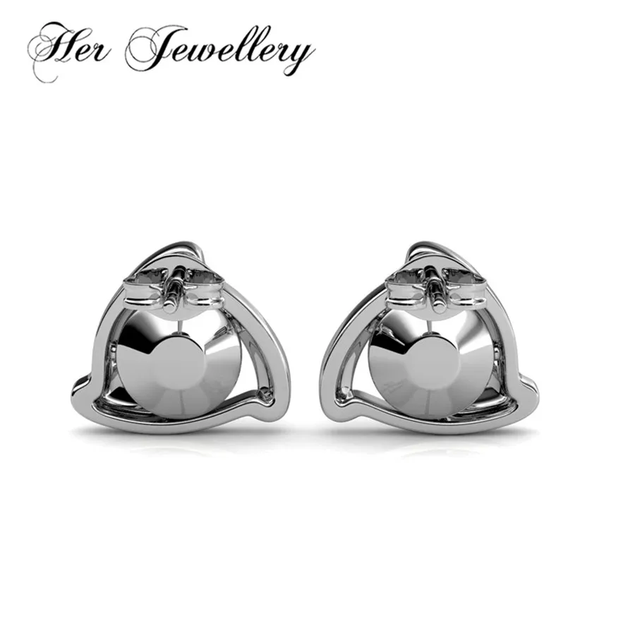 Her Jewellery Triangle Stud Earrings For Men Made With Crystals From Her Jewellery Triangle Stud Earrings For Men Made With Crystals From Swarovski Jewelry He0047 In Accessories On