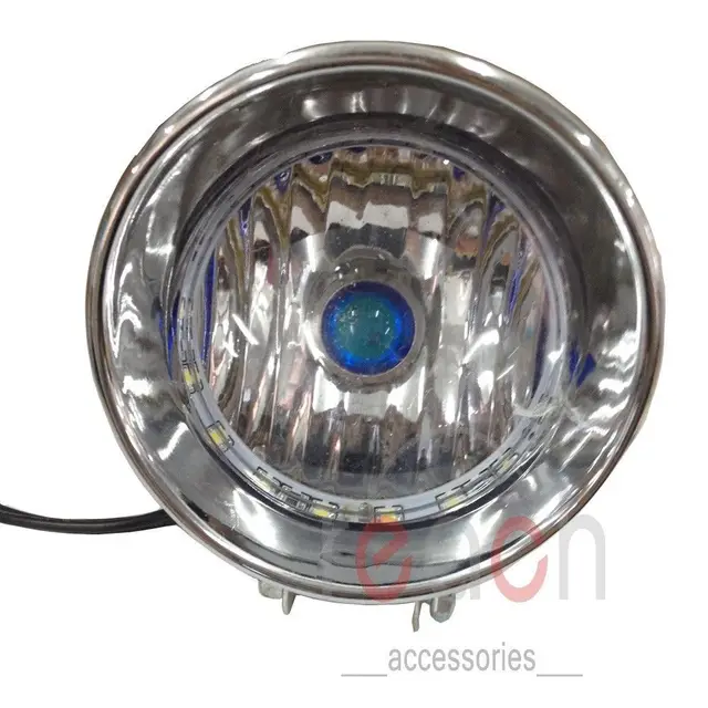 Motorcycle Headlight Lamp LED Angel Eye 12V Blue For Harley Honda