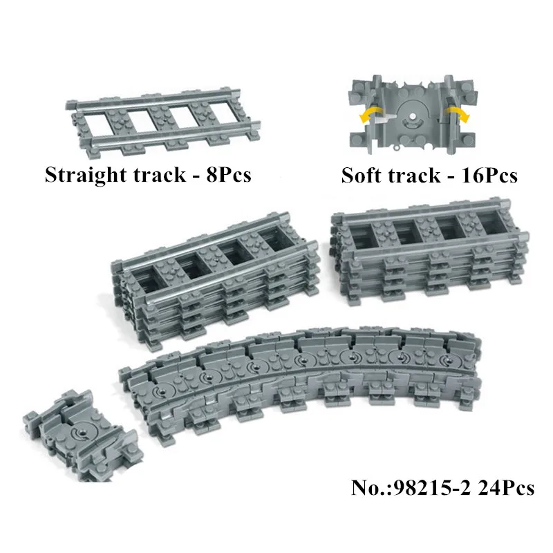 IN STOCK NEW Building 98215 Blocks font b Toys b font for Children Rail Tracks for