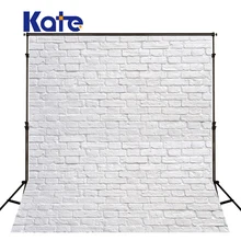 Kate 8x10ft белый кирпичная стена фоны для фотостудии для детей фотография Фон микрофибра фон для детских праздников