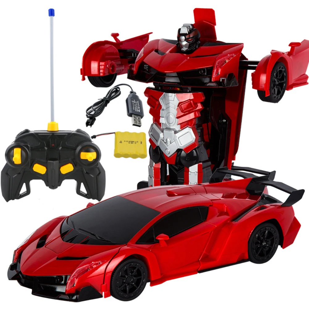 Электрический радиоуправляемый автомобиль с датчиком жестов 2в1, Трансформационные роботы, спортивные автомобили, модель дистанционного управления, трансформация, оттягивающийся робот-автомобиль - Цвет: Gesture sensing RC 4