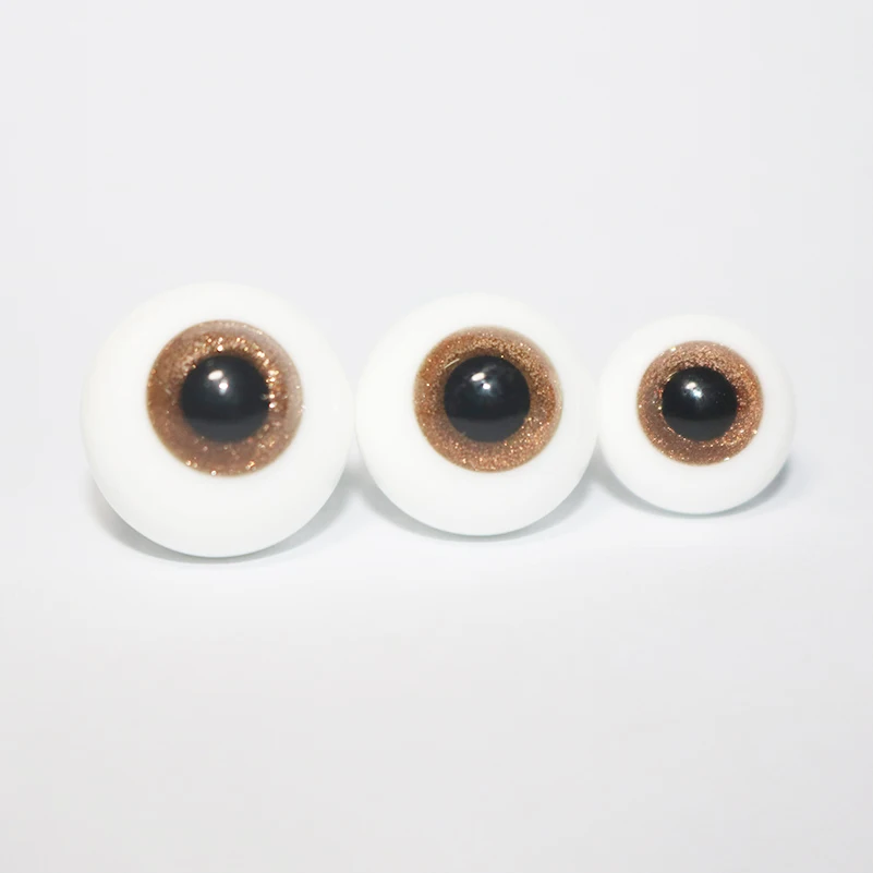 1 Pair DIY Glass BJD Eyes 12mm 14mm 16mm For SD Dolls 1/3 1/4 1/6 BJD Doll Accessories Eyeballs Toys For Child With 1pc Clay