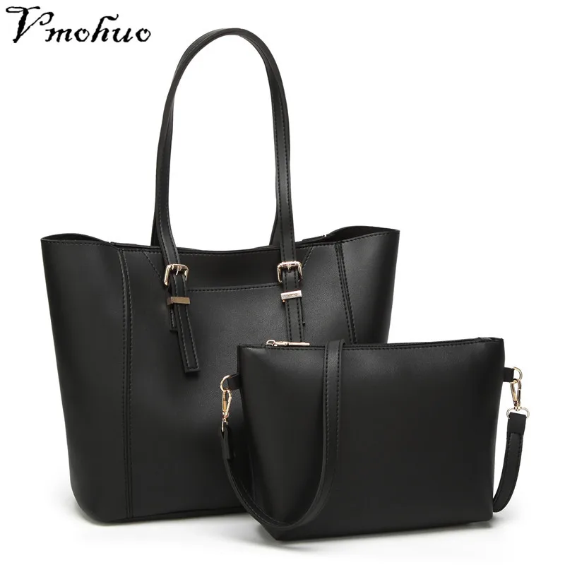 

VMOHUO Soft Leather Women Bag Set Luxury Brand Fashion Designer Female Shoulder Bags High Quality Big Casual Bags Set Handbag