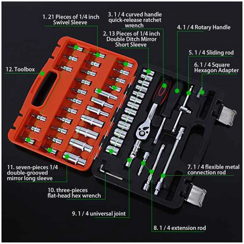 huiouer Mini Rapid Ratchet Wrench 1/4 Screwdriver Quick Socket Spanner Repairing Tools huiouer Mini Rapid Ratchet Wrench 1/4 Screwdriver Quick Socket Spanner Repairing Tools