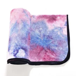 Enhanced Product Title: Ultra - Absorbent Non - Slip Yoga & Fitness Towel - Soft, Quick - Dry, Foldable Microfiber (PURPLE)