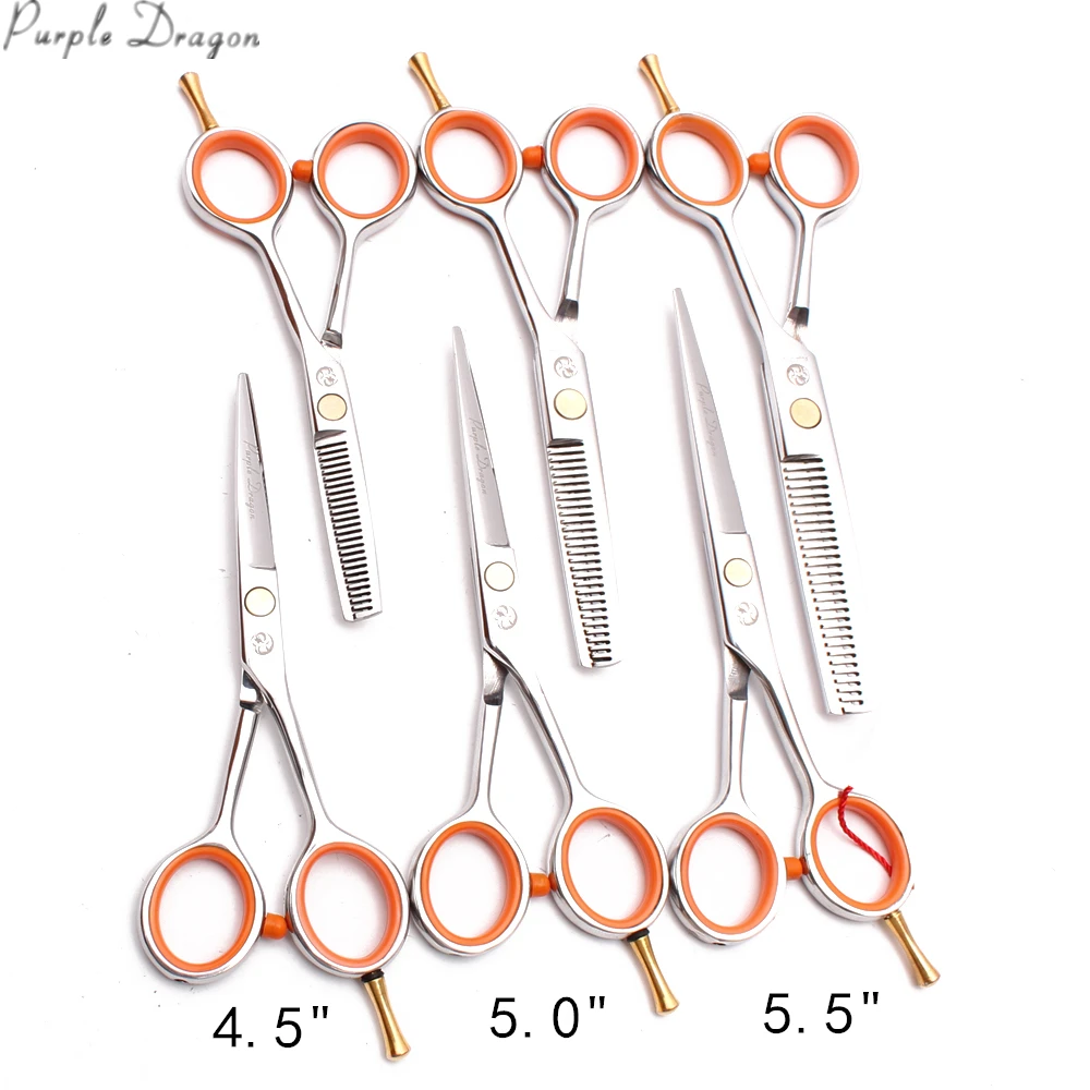 1Set 4.5&quot 5&quot 5.5&quot Stainless Purple Dragon Dog Scissors Cutting Thinning Shears Pet Professional Grooming Z1017 | Дом и сад
