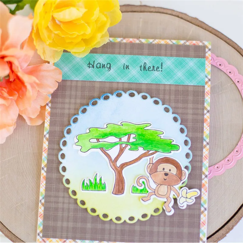 

Naifumodo Circle Dies Metal Cutting Dies Scrapbooking Lace Frame craft Dies DIY Album For Card Making Decor Paper New 2019