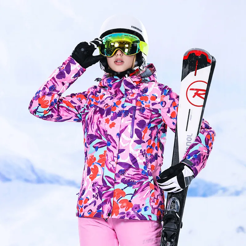Лыжный костюм, женский зимний спортивный костюм, женский комплект для сноубординга, женская зимняя куртка, зимние штаны, водонепроницаемые женские штаны для сноуборда, 42-52