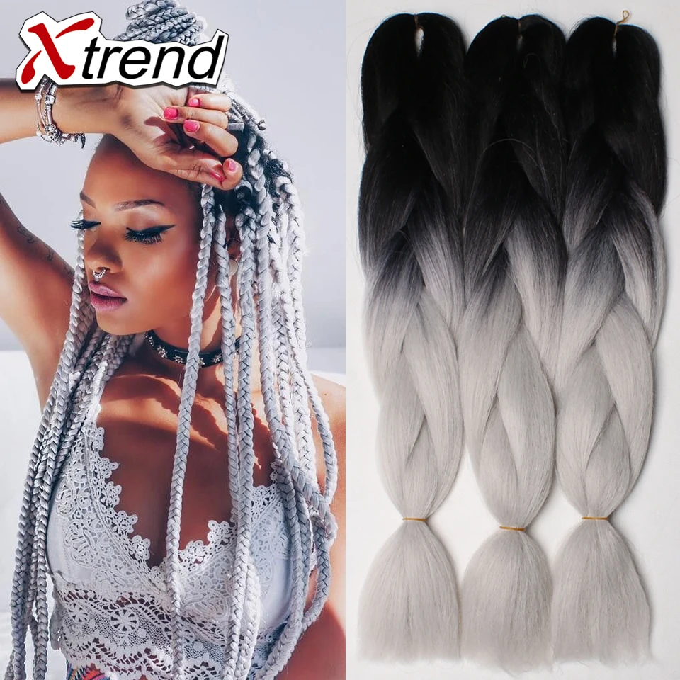 Kanekalon xpression Braiding Hair For Box Braids 24'' 100g Synthetic