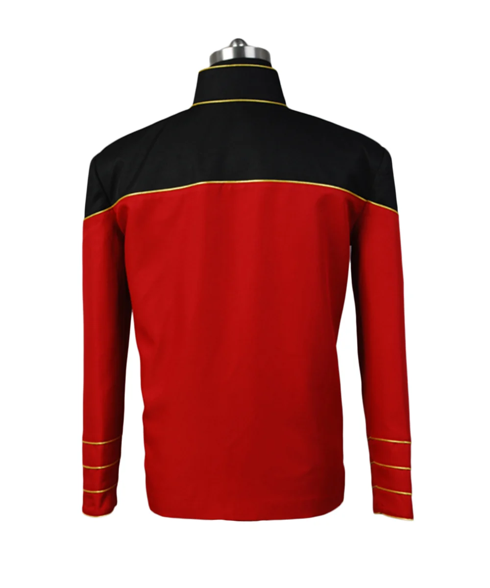 Костюм «Звездный путь» для косплея, костюм адмирала/полицейского, Униформа, рубашка, красная куртка, пальто, костюм для косплея на Хэллоуин для взрослых