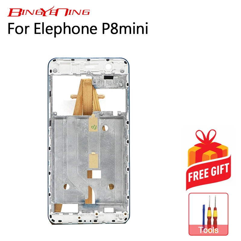 

BingYeNing New Original For Elephone P8 Mini LCD Front Frame Assembly Replacement+ Fast Shipping