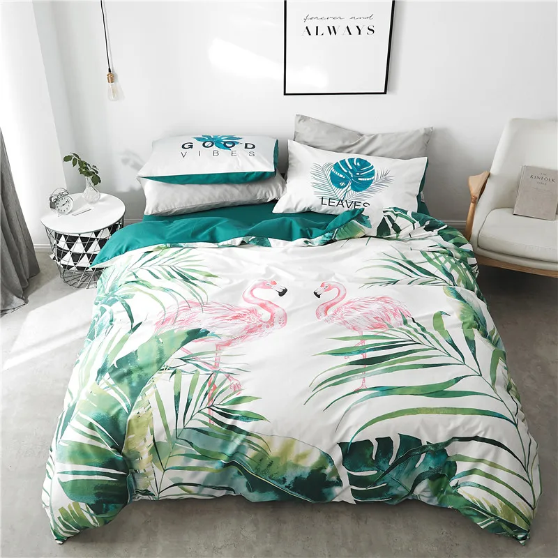 

100%Cotton soft duvet cover bed sheet fitted sheet set 4pcs queen size twin Bedding Set bed sheet set ropa de cama parure de lit