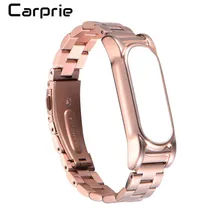 Новая лучшая цена! Роскошный браслет из нержавеющей стали с металлическим ультратонким новым ремешком для Xiaomi Mi Band 2 Прямая jan9