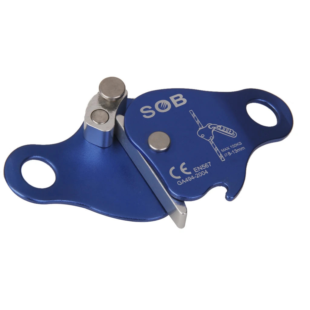 Mini Rope Grab Removable Cam Easy Rope Installation Flip Line Adjuster for Rope Sizes 12mm -16mm Rope Grab Protecta