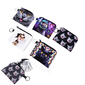 

1PCS Cute Kids Cartoon Wallet Pu Leather Cat Coin Purse Kawaii Bag Holder Women Coin Wallet