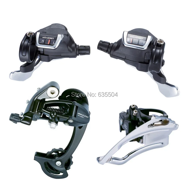 

Microshift MTB Group TS83-8 Trip 3X8 Speed FD-R42F,RD-R32S Front Rear Derailleur Road Bicycle Components Compatible for Shimano