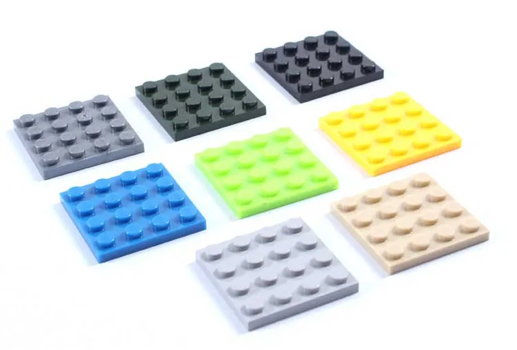 

Educational Building Blocks 3 - 99 Years DIY Toys Plastic Bricks Compatible With Lego 4X4 Baseplate Construction Toys 50pcs/lot