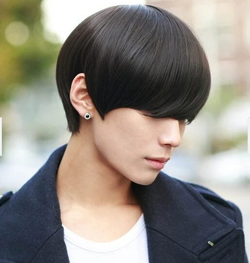 wigs for handsome man high quality cool korean men wigs natural hair