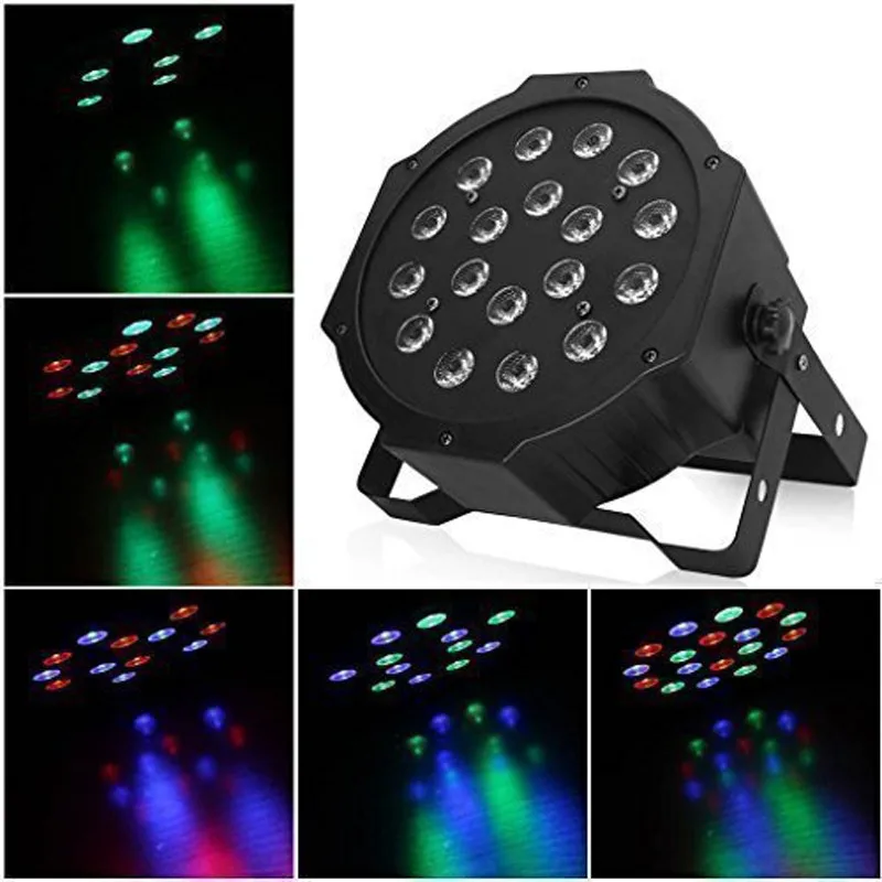 DMX Luz Led plana RGB de 18W para escenario, lámpara estroboscópica con  atenuación, efecto de iluminación para DJ, discotecas, fiestas y  espectáculos|dmx512|panel bubblepanel tv - AliExpress