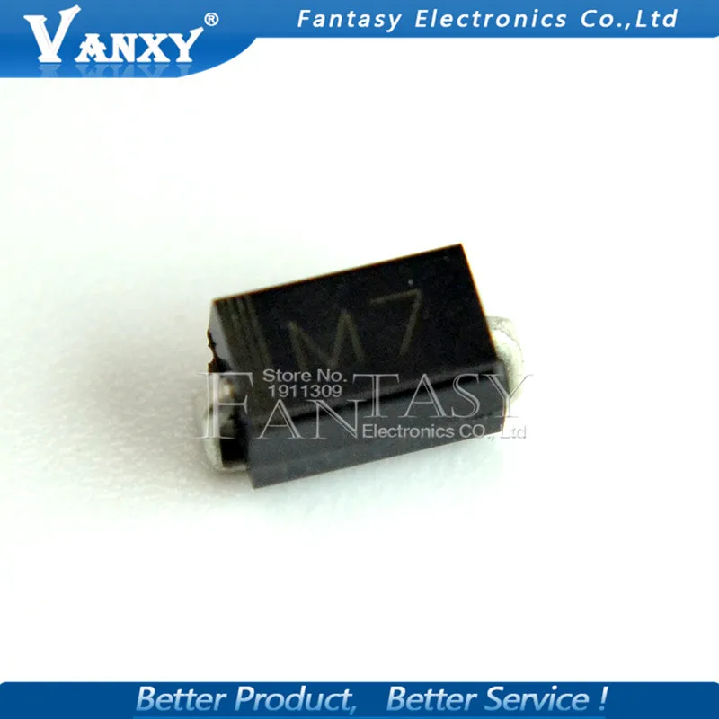 

2000PCS DIODE M7 1N4007 SMD 1A 1000V IN4007 Rectifier Diode