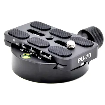

Kuulee Universal Aluminum Alloy QR Clamp Round Quick Release Plate for Tripod Head