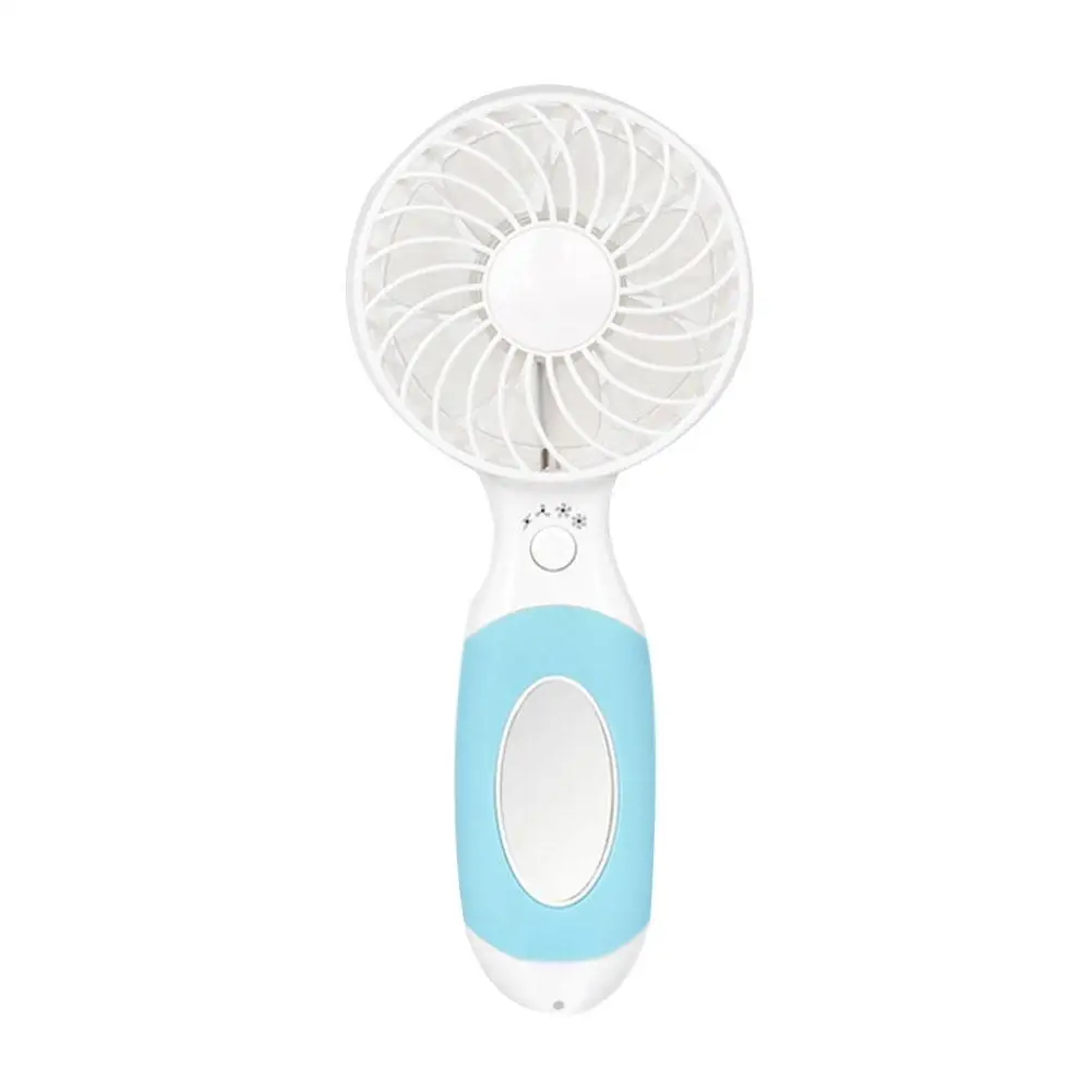 

Mini Handheld Stroller Fan Personal Portable Baby Fan USB Or Battery Powered Desk Fan Adjustable 4 Speeds Travel Fan