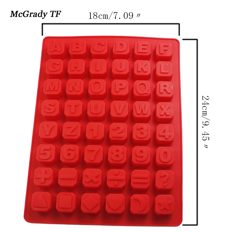 Силиконовые формы буквы алфавита формы шоколада форма для желе и мороженого лоток производитель Силиконовые Конфеты помадка торт украшения инструменты
