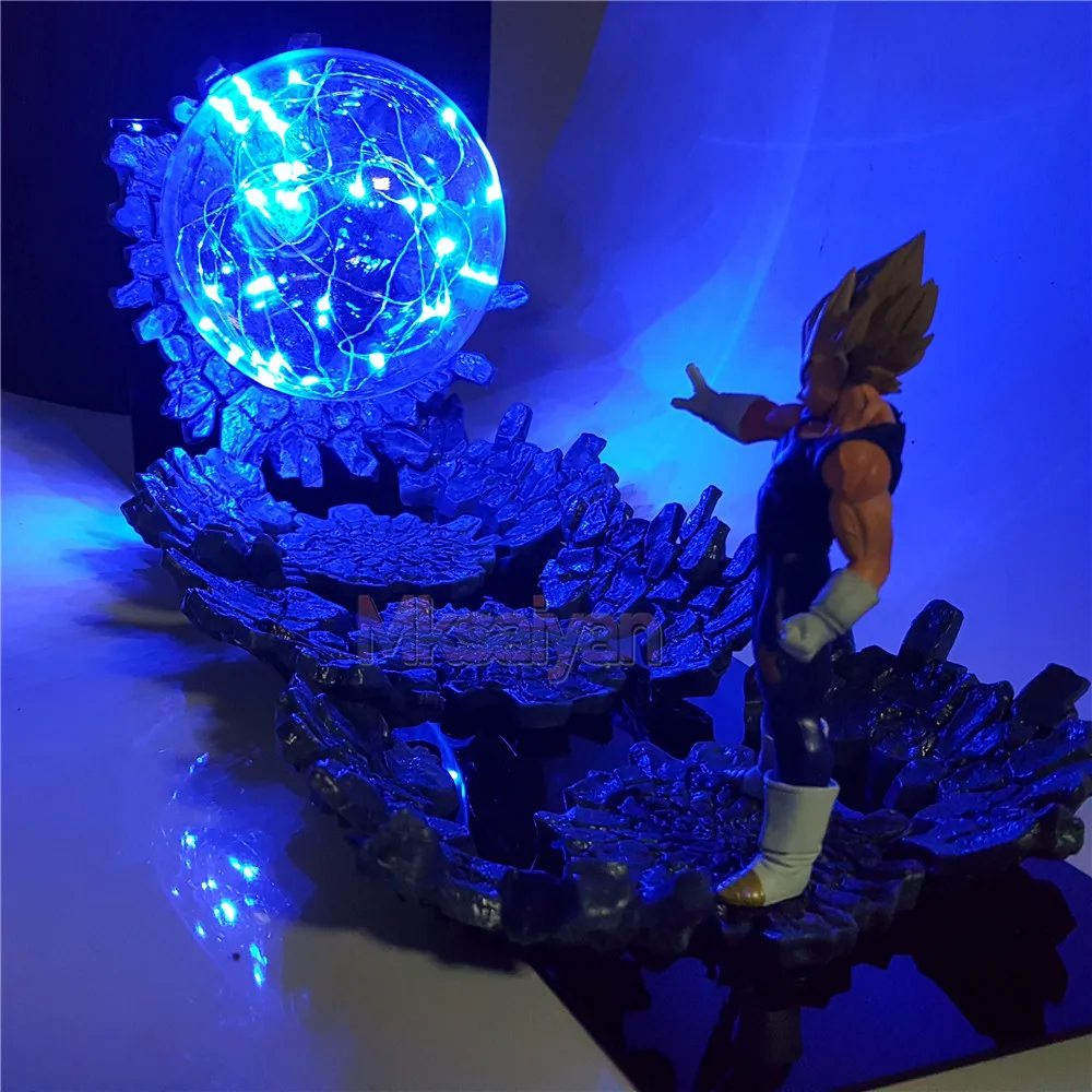 Dragon Ball Z фигурку зла Веджета супер сайян DIY светодиодный ночник аниме-фигурка Dragon Ball с изображением супер вегеты модель игрушечные лошадки DBZ