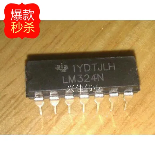 

10PCS The new LM324 LM324N DIP-14 DIP Quad Operational Amplifier