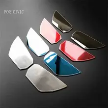 IN ACCIAIO INOX PORTA INTERNA MANIGLIA BOWL TRIM PAD ADESIVI FIT PER HONDA CIVIC 2016 2017 10TH CAR STYLING 4 pz/set