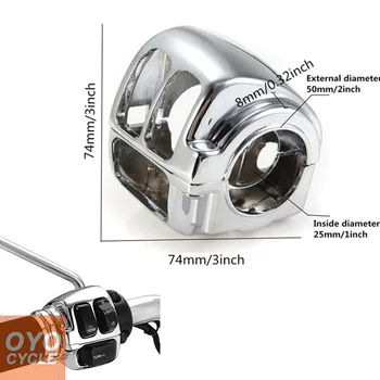 

For 02-08 Honda VTX1800 VTX 1800 1800N 1800T Switch Housing Covers Motorcycle Parts CHROME 2002 2003 2004 2005 2006 2007 2008