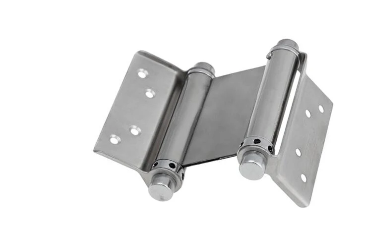 Double spring hinge Internal and external open two-way free door closer Cowboy fence gate door hinges 4pcs
