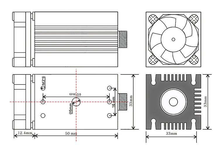 500 МВт лазерный модуль 12 В постоянного тока DIY CNC лазерный гравировальный станок аксессуары 0,5 Вт 405нм синий свет лазерная режущая головка с