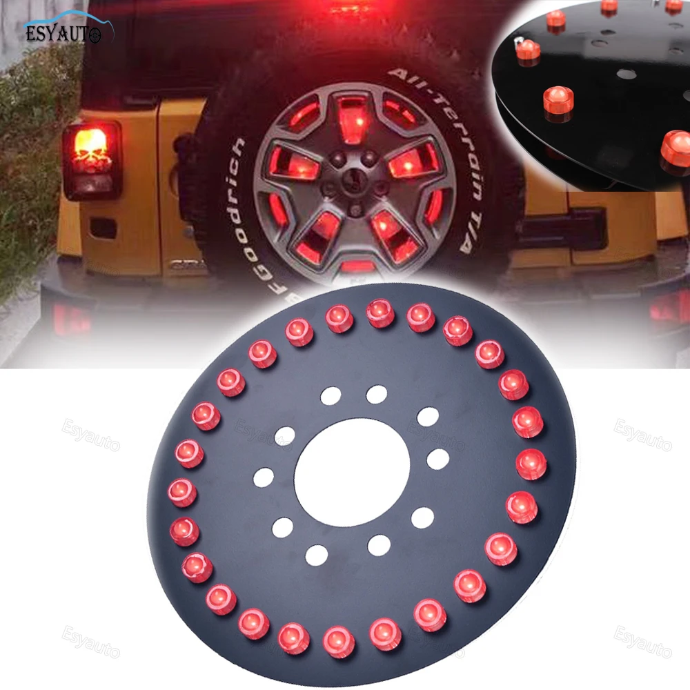 LED Taillight Spare Tire Light Third Brake LED Lamps Red Warning 3rd