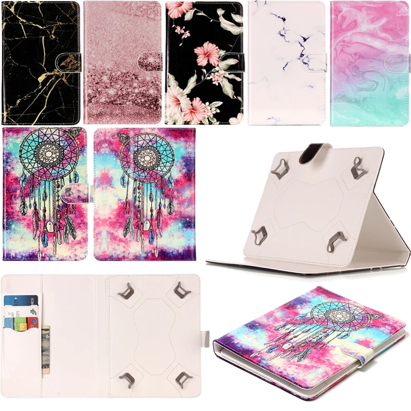 

Universal Funda Capa For All 8 inch Tablets Fashion Marble Pattern Leather Wallet Flip Case Tablet Ebook Cover Coque Skin Cases