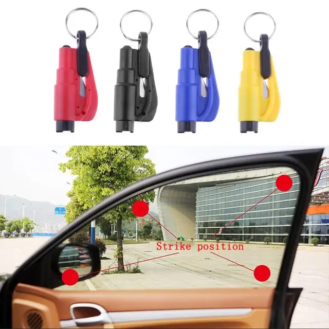 Mini Safety Hammer Car Life-saving Escape Hammer Window Keychain Car Window Broken Emergency Glass Breaker