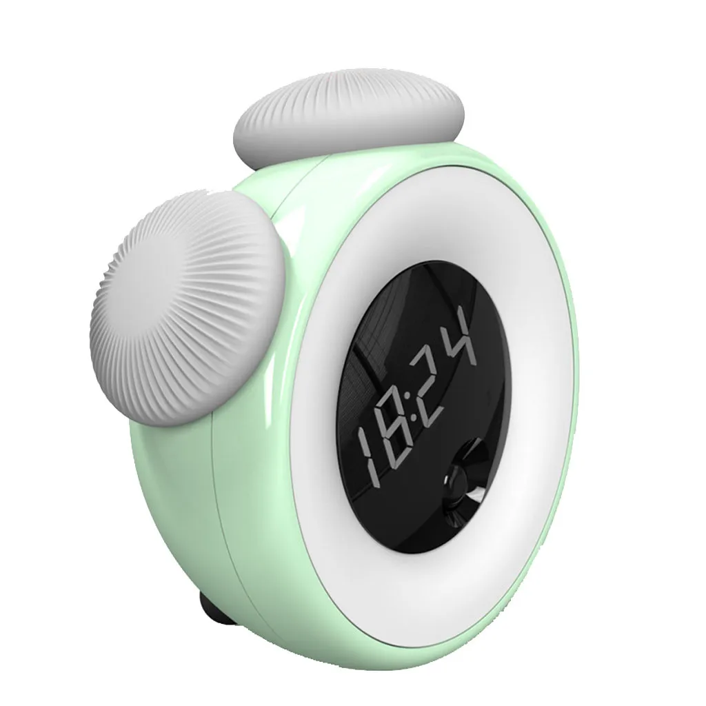 

Children's Sleep Trainer Alarm Clock Light Control Mushroom Digital Table Clock Wake Up Light Night Light Home Decoration Clock