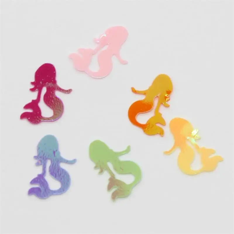 

KSCRAFT 10mm*12mm Mermaid Shape Sequins PVC Flat for DIY Card Making Craft Color Collection
