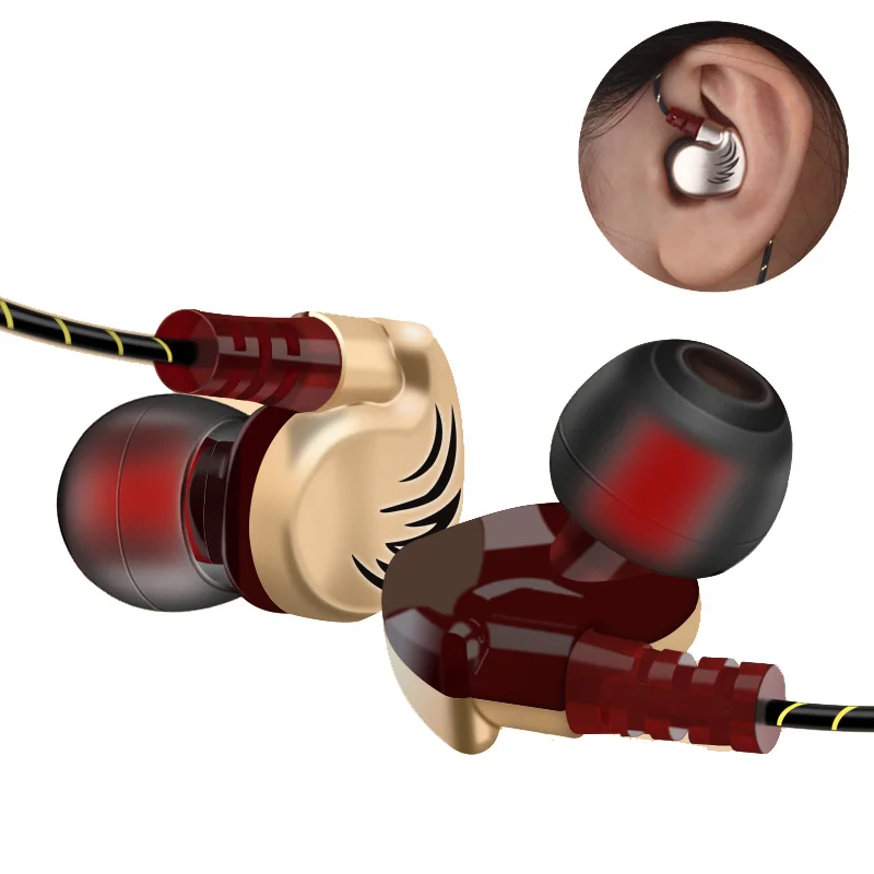 

3.5mm Audio Plug Earphone Sport Wired Super Bass Headset With Microphon Earbuds In Ear Earpiece For Xiaomi Samsung Huawei Phones