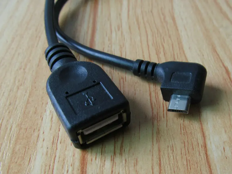 1 piece new USB 2.0 A Female cord To micro usb b Male 90 Left Angle data line Extension Connectors Cable 15cm | Обустройство дома