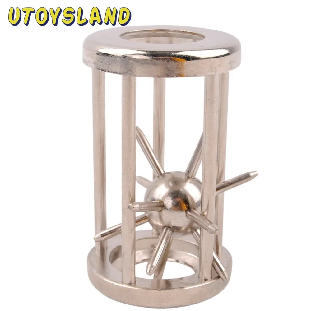 UTOYSLAND Trapped Satellite Metal Puzzle IQ Brain Teaser Disentanglement Game for Children Adults GH7102